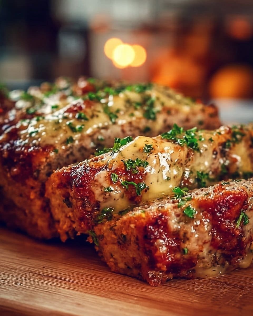 Garlic Parmesan Chicken Meatloaf