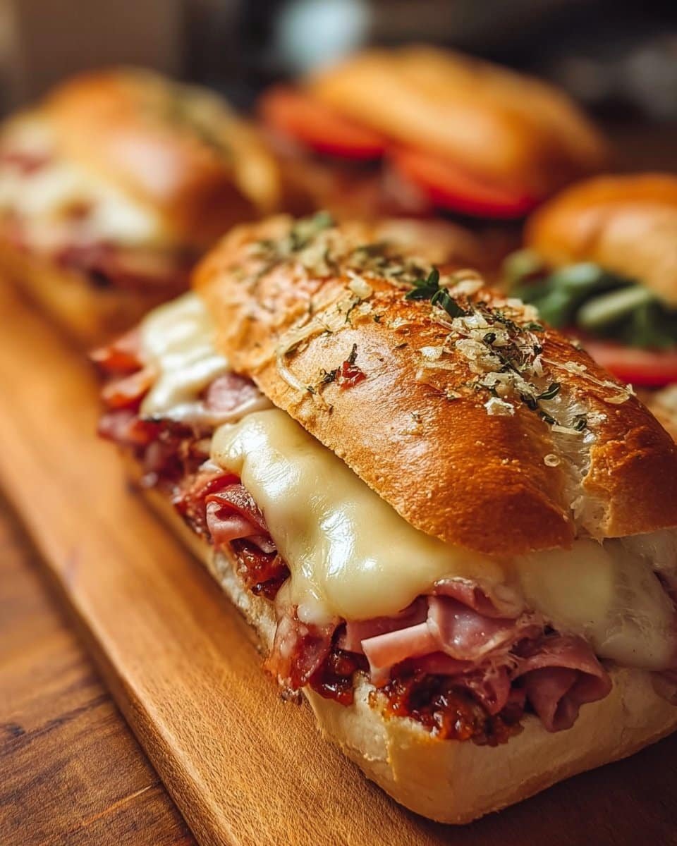 Baked Italian Sub Sandwiches