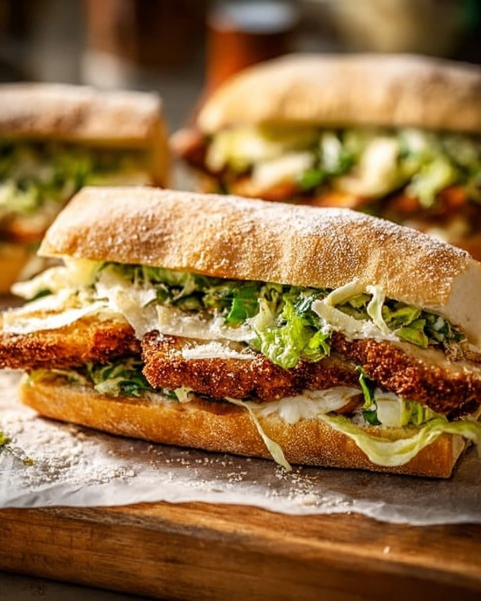 Chicken Caesar Sandwiches feature well-seasoned, crispy chicken, Caesar salad and Parmesan cheese layered on soft bread in 2025 | Dinner sandwiches, Sandwich recipes, Recipes.