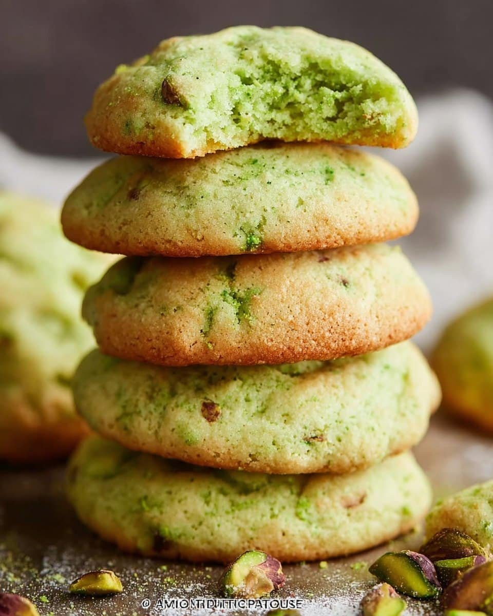 Pistachio Pudding Cookies