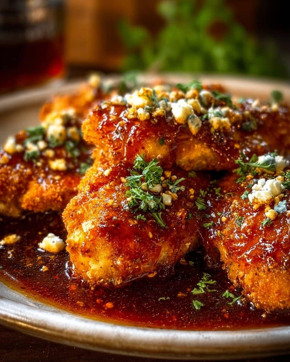 Crispy Hot Honey Feta Chicken