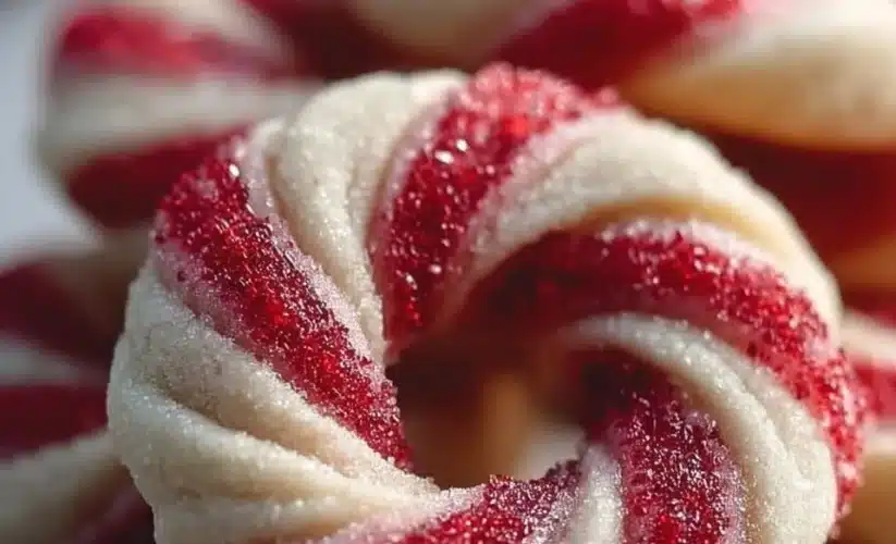 Delicious Candy Cane Cookies decorated for the holiday season