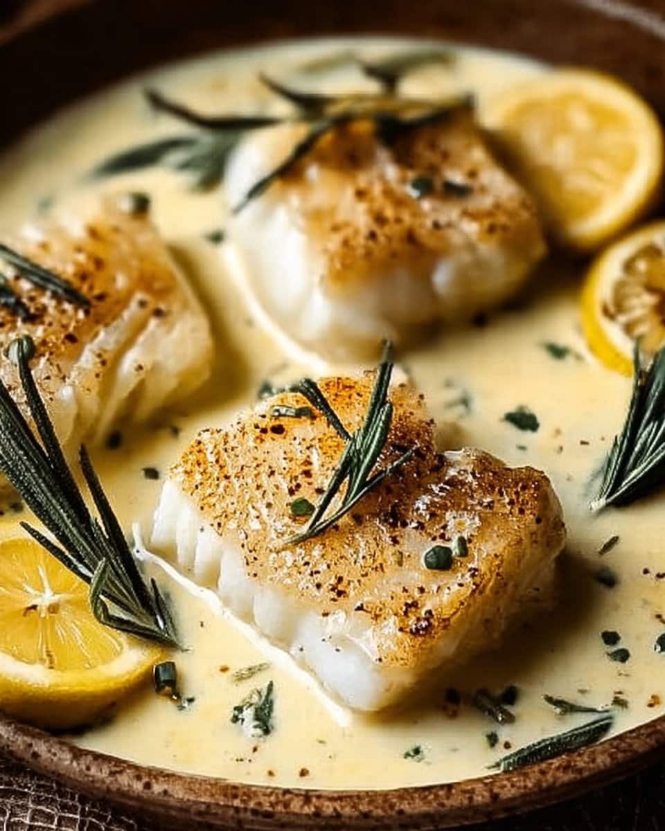 Baked Cod in Coconut Lemon Cream Sauce for Busy Weeknights