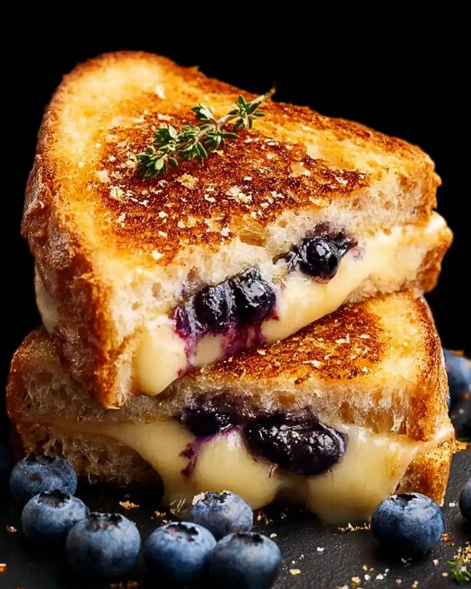 Juicy Blueberry Grilled Cheese