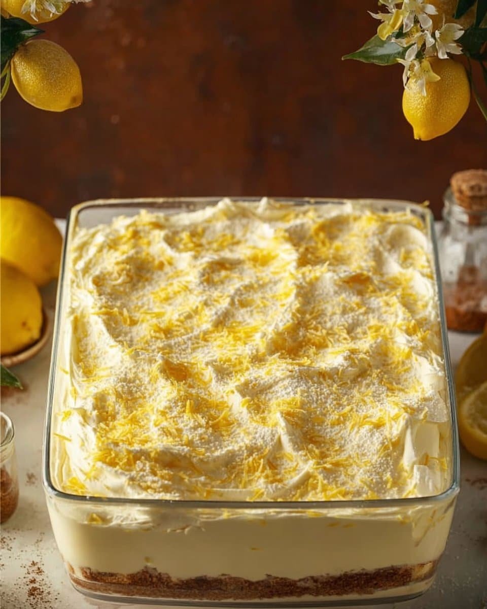 Lemon Limoncello Italian Tiramisu