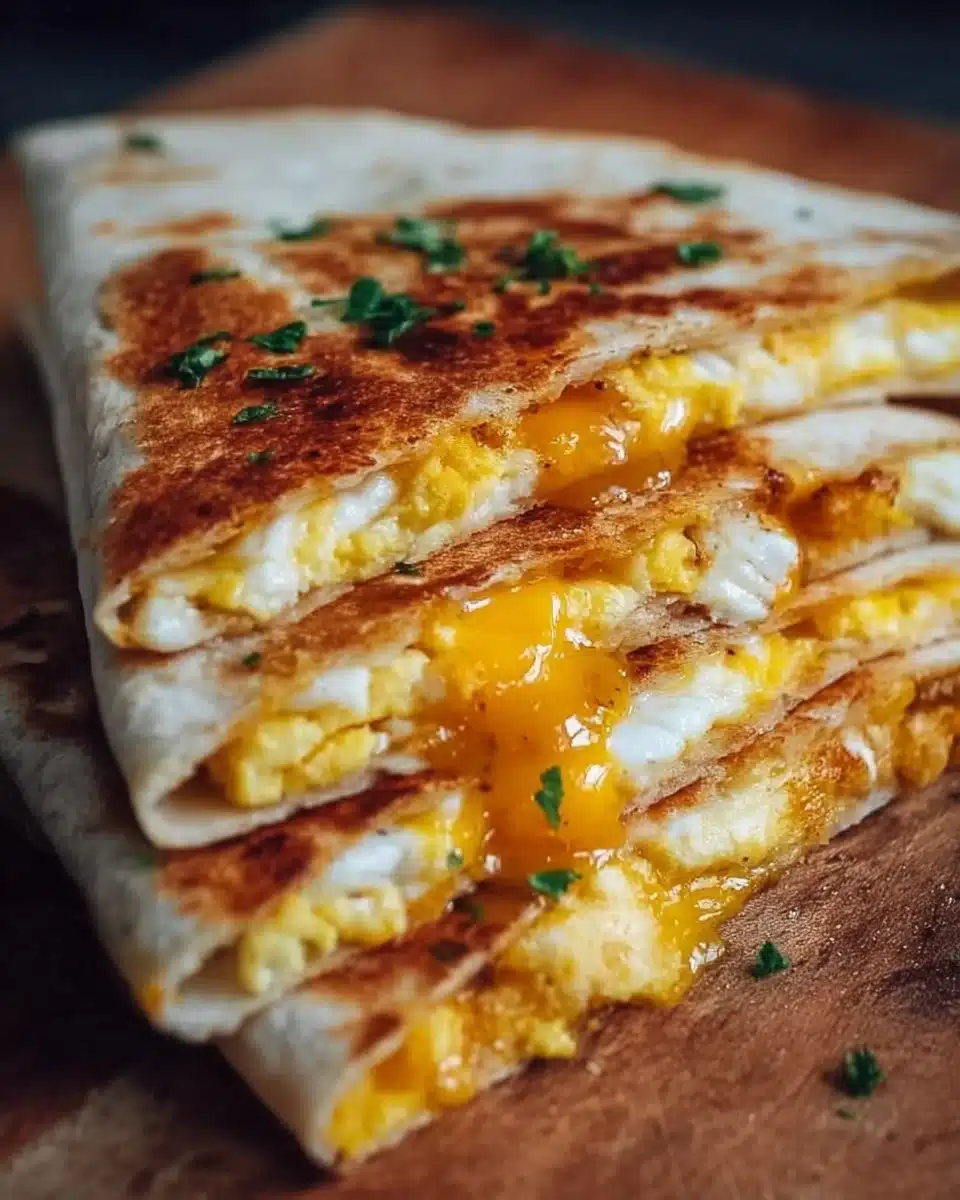 Cheddar Egg Quesadilla Recipe