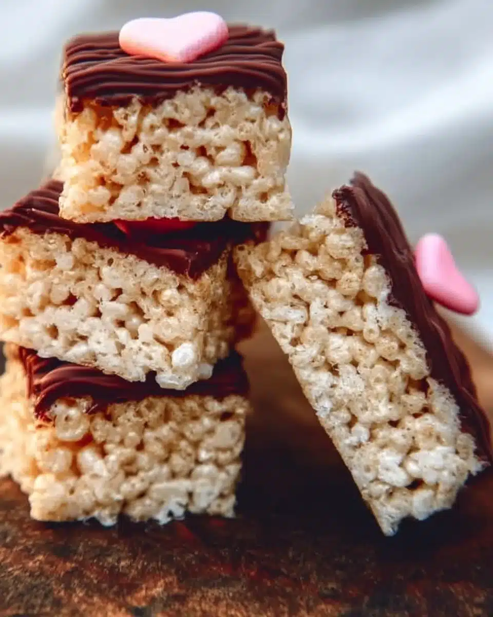Chocolate Dipped Rice Krispie Treats