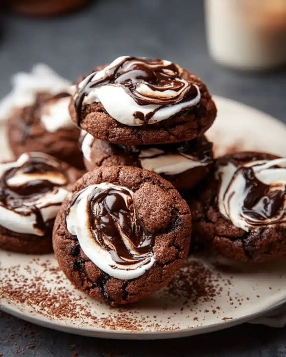 Chocolate Marshmallow Cookies
