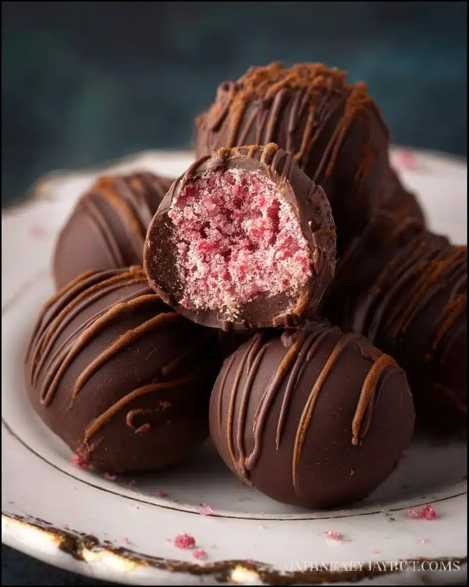 Chocolate Raspberry Truffles