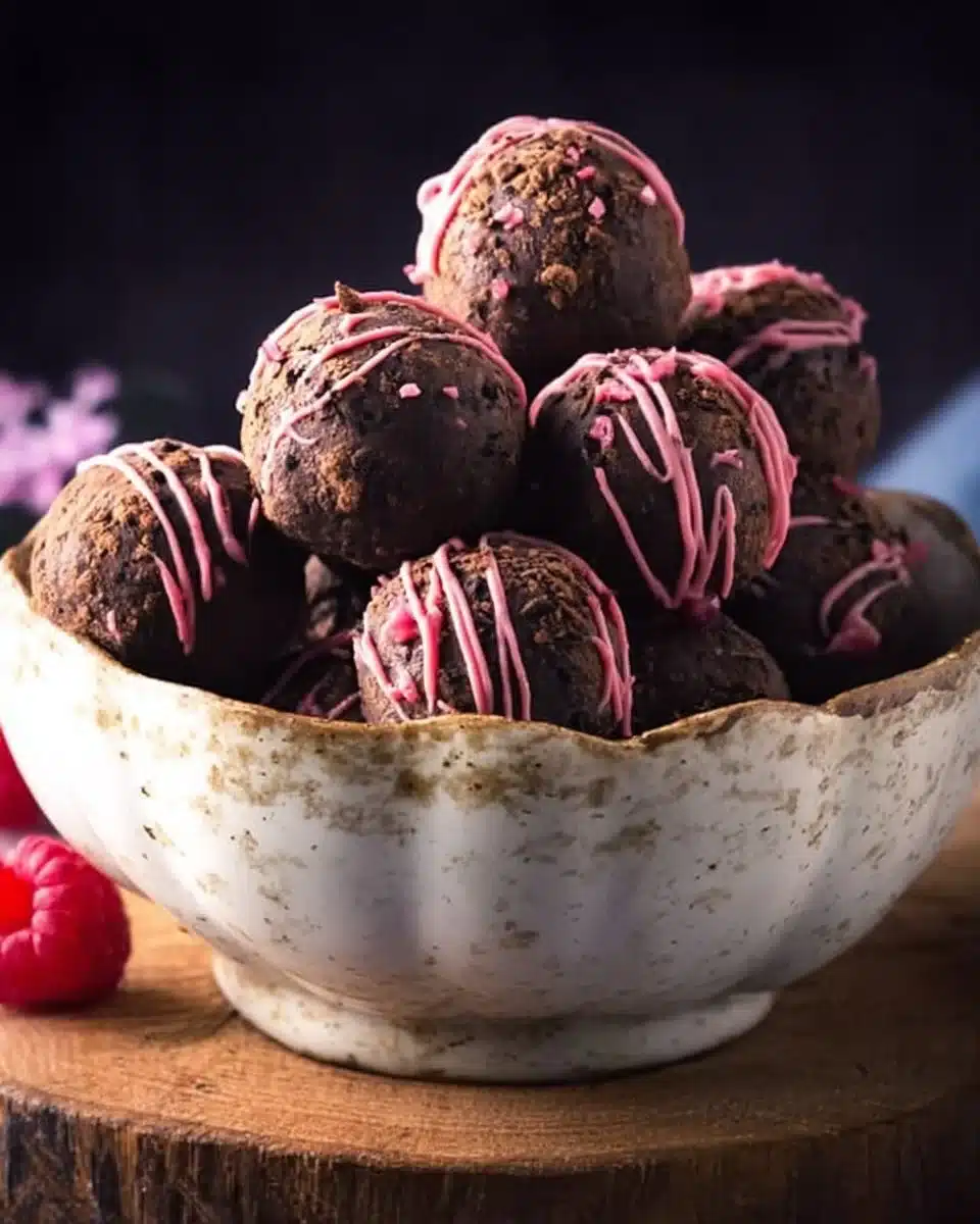 Chocolate Raspberry Truffles