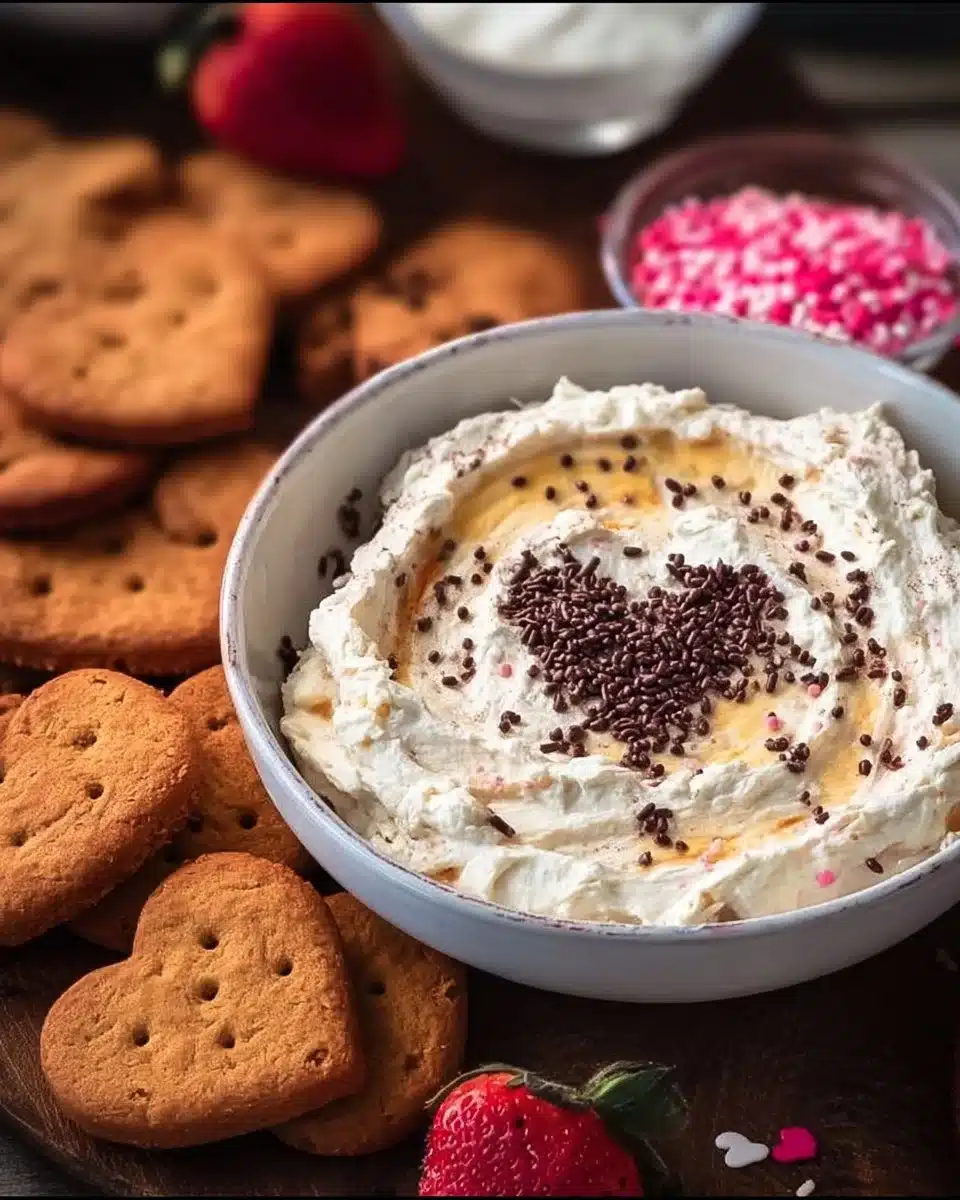 Creamy 4 Ingredient Valentine's Day Dip