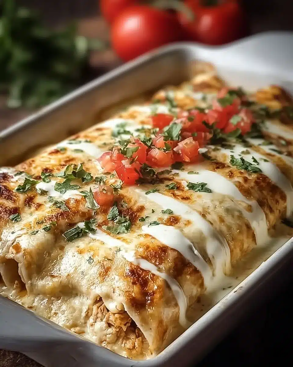 Creamy Queso Chicken Enchiladas for Effortless Family Dinners