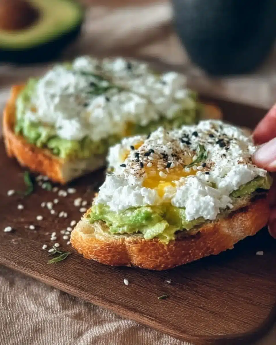 Easy Cottage Cheese Avocado Toast