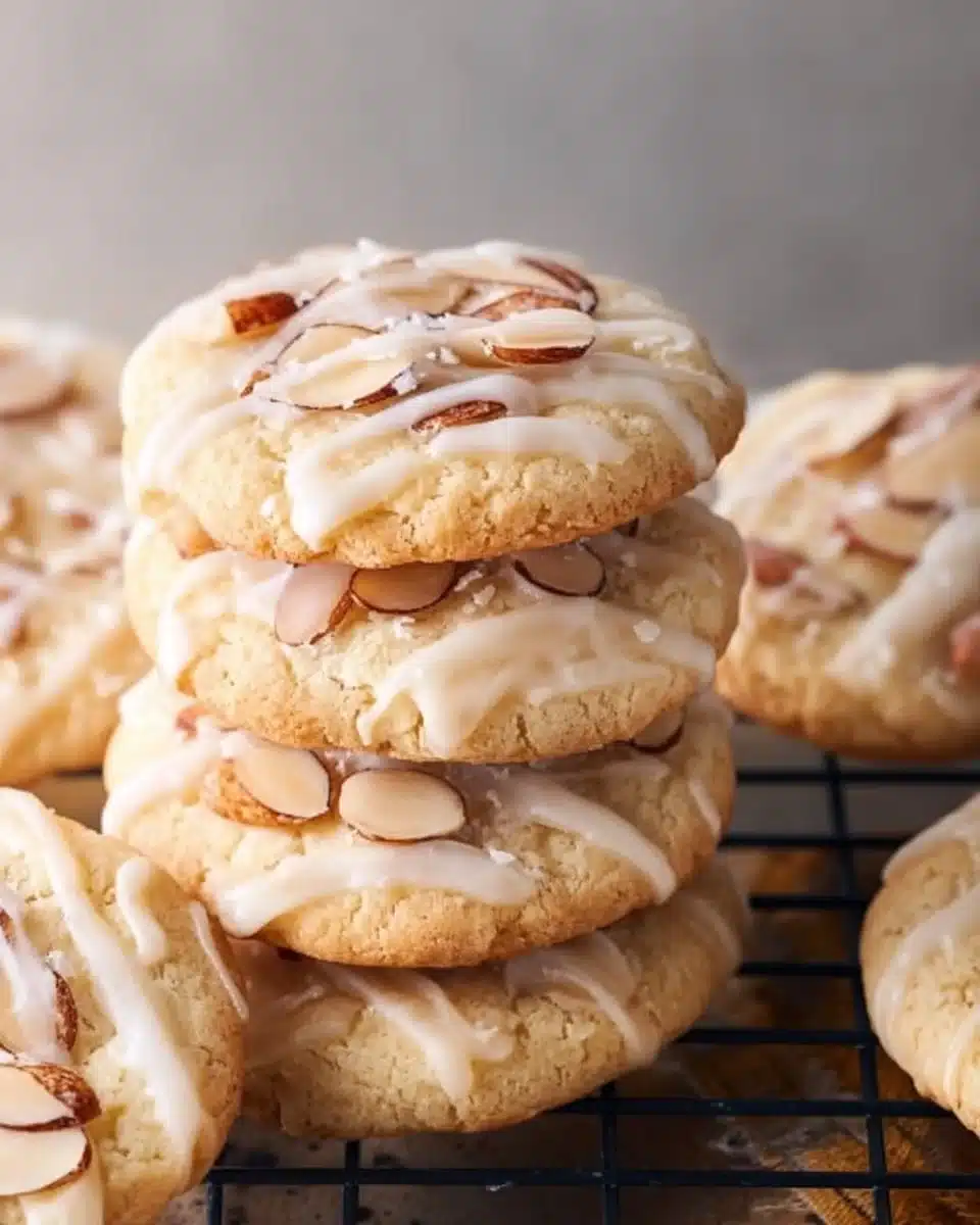Glazed Almond Cookies