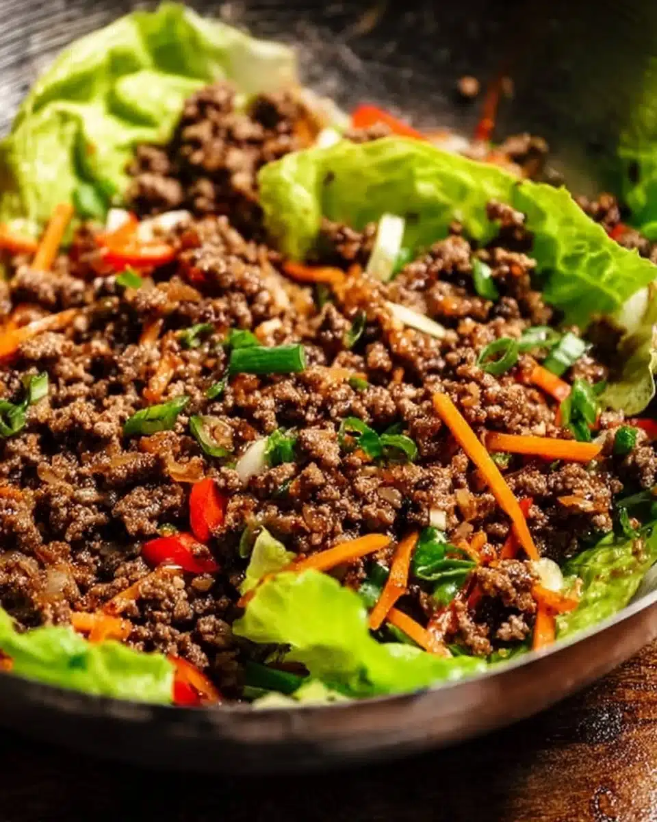 Ground Beef Lettuce Wraps