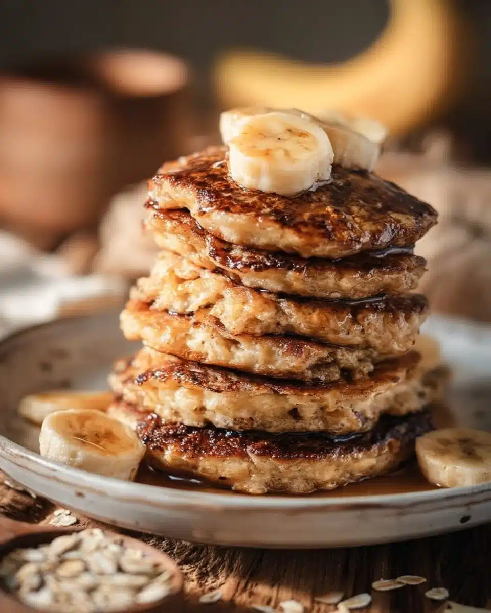 Healthy Banana Oatmeal Pancakes (Quick & Easy!)