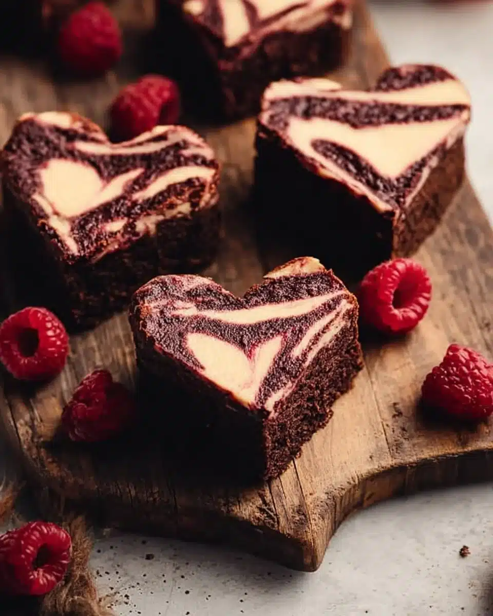 Heart Shaped Brownies