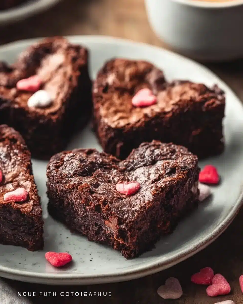 Heart Shaped Brownies