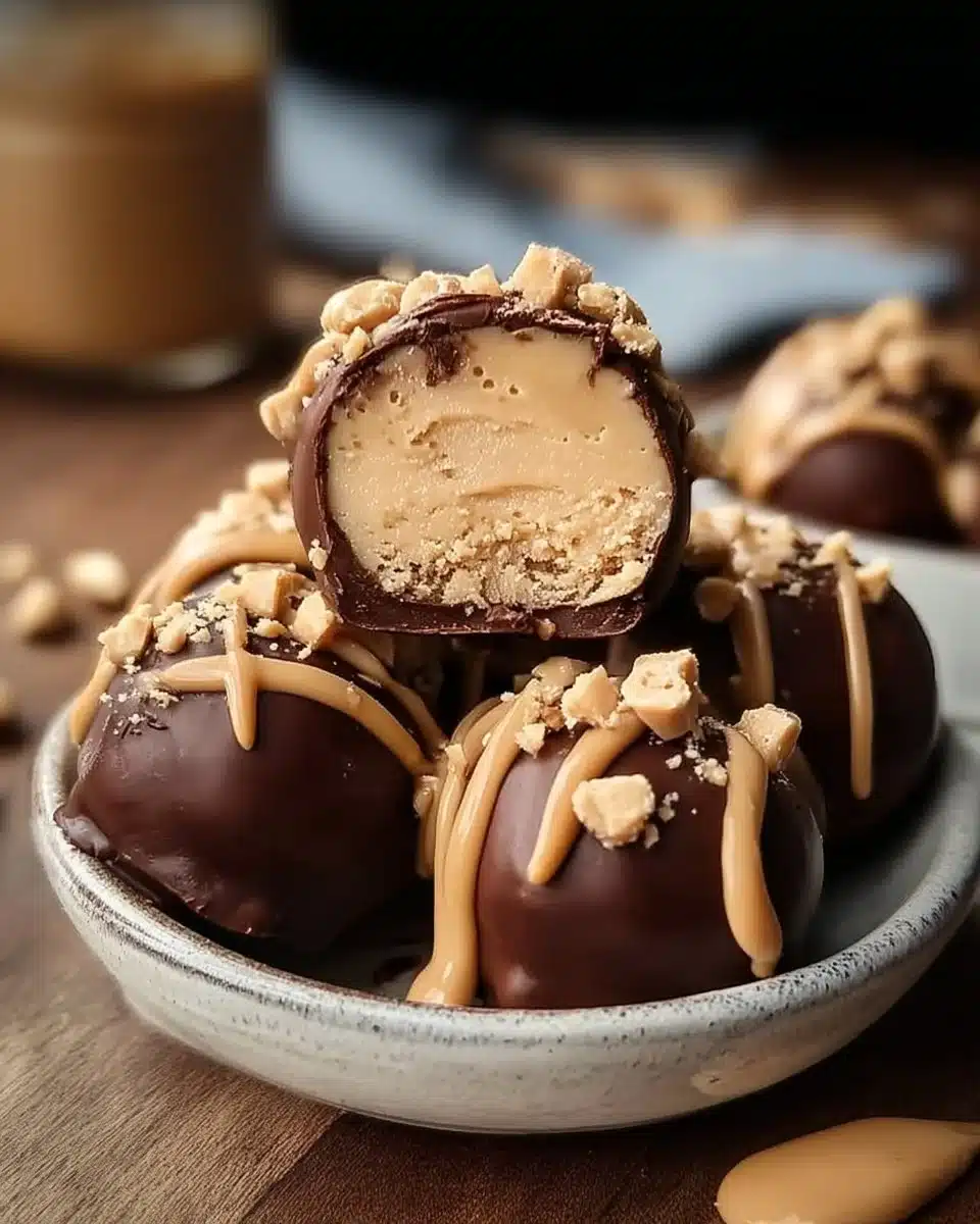 High Protein Frozen Peanut Butter Greek Yogurt Bites