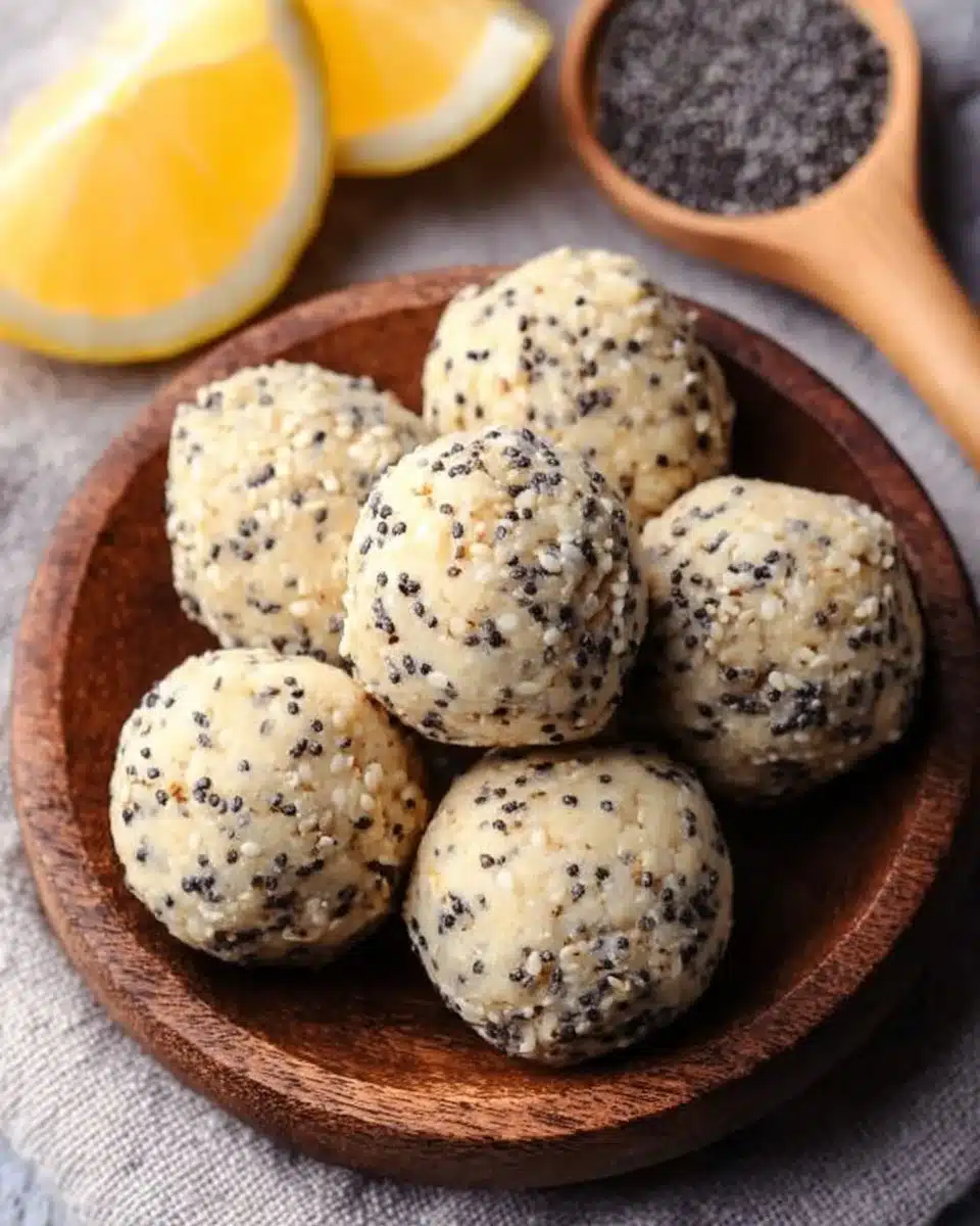 Lemon Poppy Seed Energy Bites