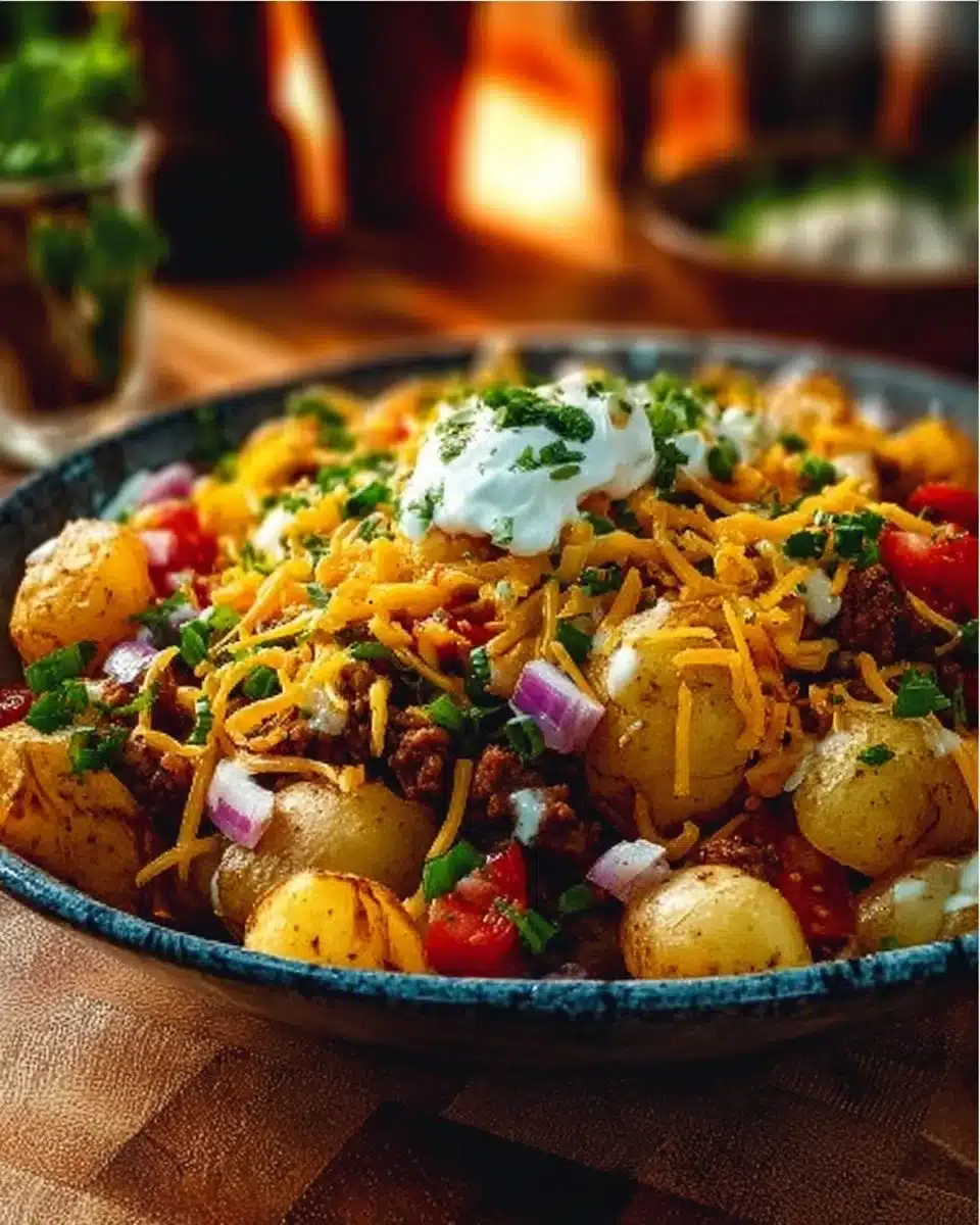 Loaded Potato Taco Bowl
