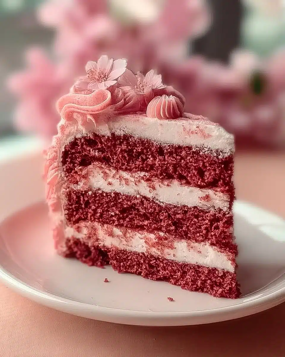 Mother’s Day Pink Velvet Cake