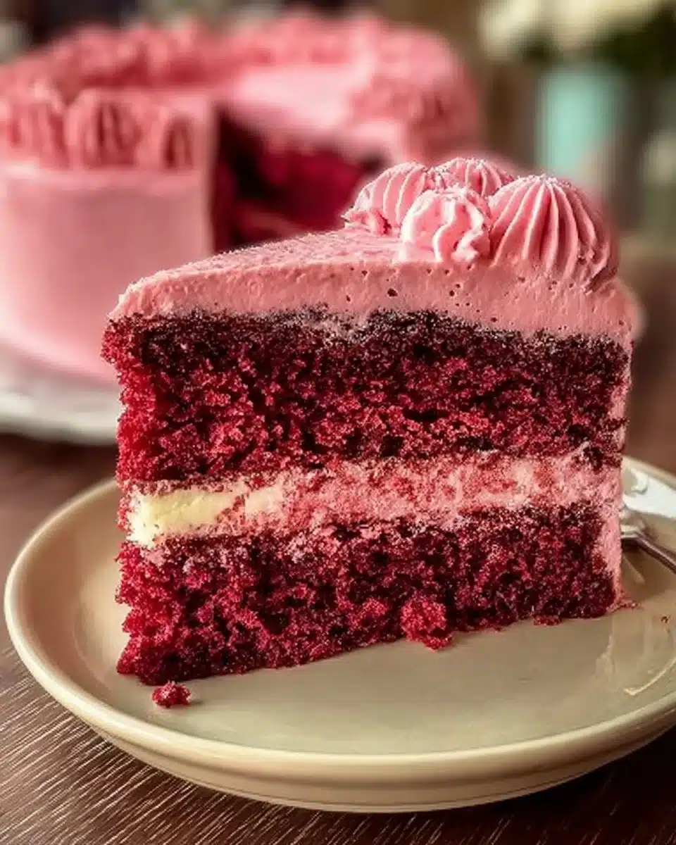 Mother's Day Pink Velvet Cake