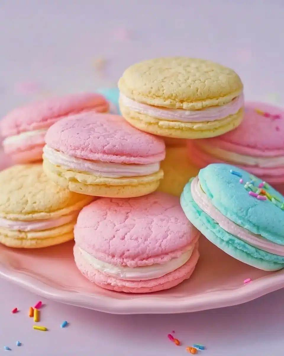 Pastel Sugar Cookie Sandwiches Recipe