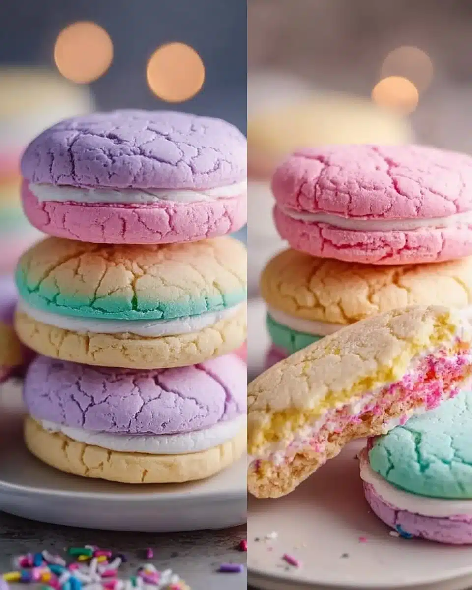 Pastel Sugar Cookie Sandwiches Recipe