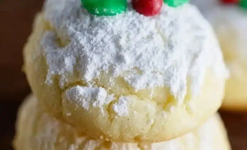 Delicious homemade Ricotta Cheese Cookies freshly baked on a cooling rack.