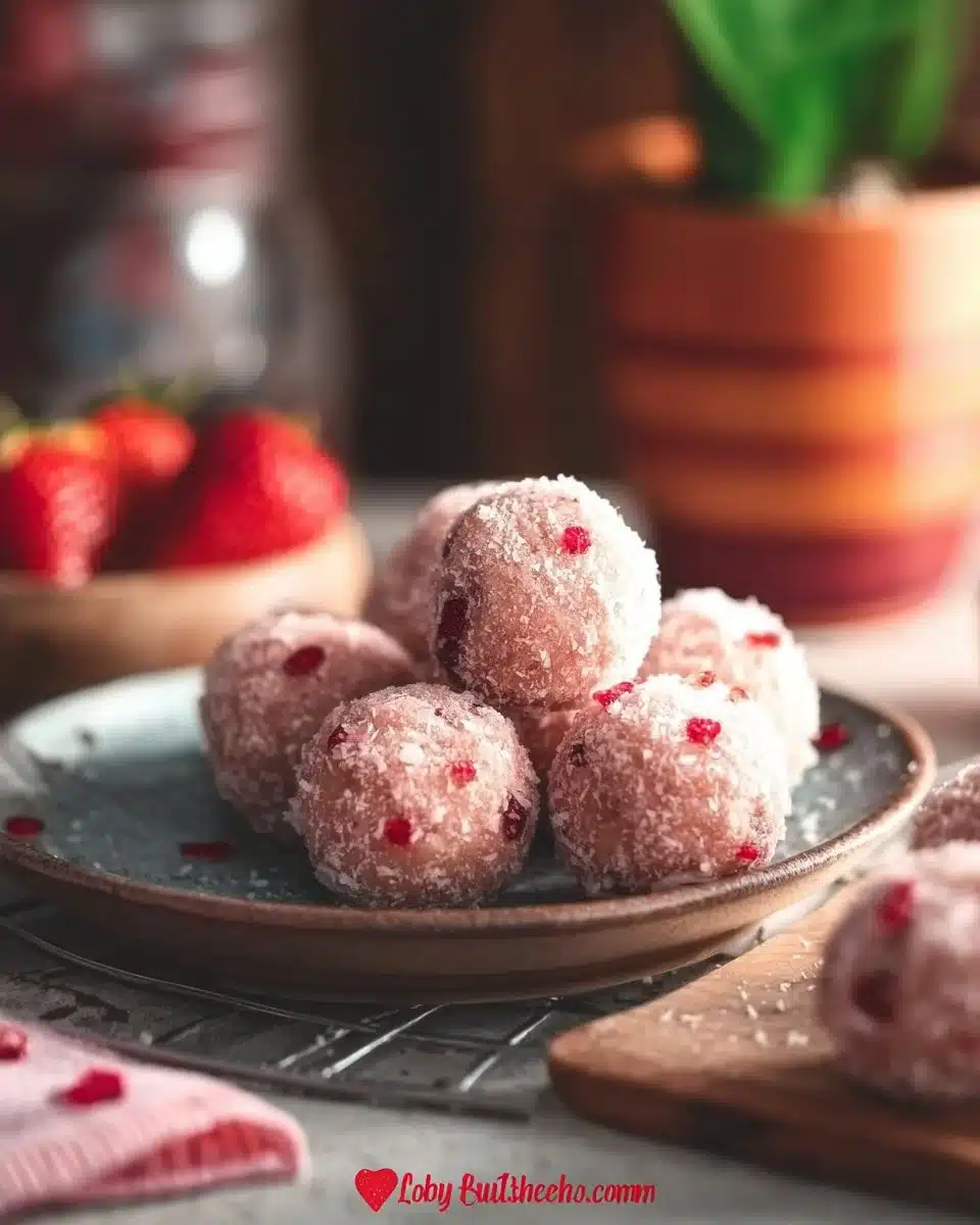 Strawberry Cake Balls