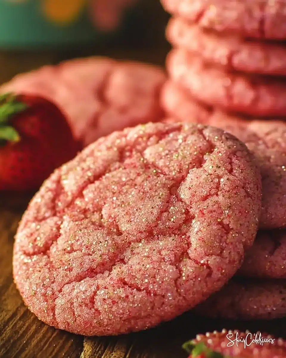 Strawberry Champagne Cookies