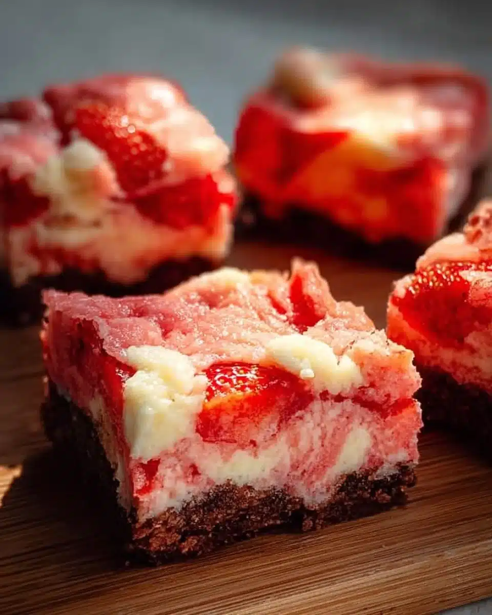 Strawberry Cheesecake Brownies