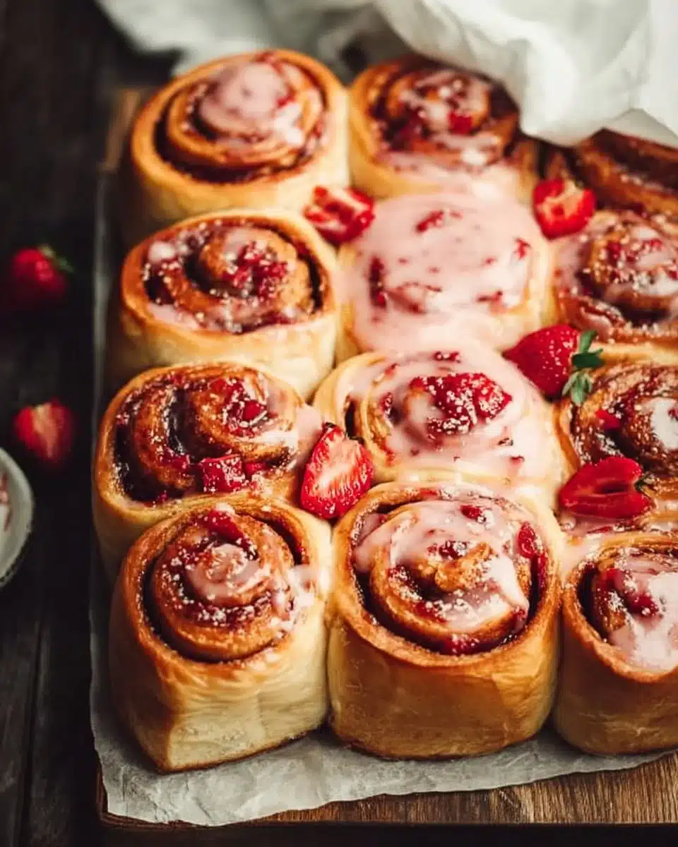 Strawberry Cinnamon Rolls