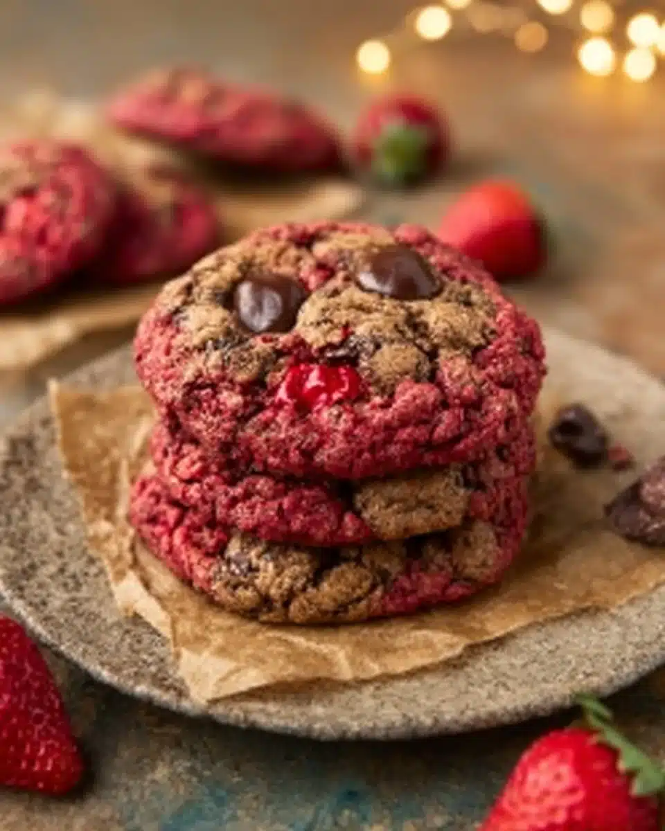 Strawberry Cookies {4 Ingredient Recipe} - The Big Man's World ®