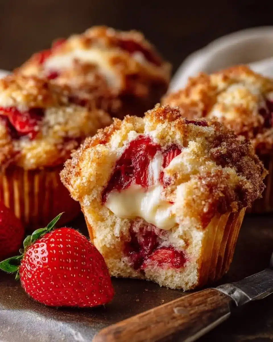 Strawberry Cream Cheese Muffins