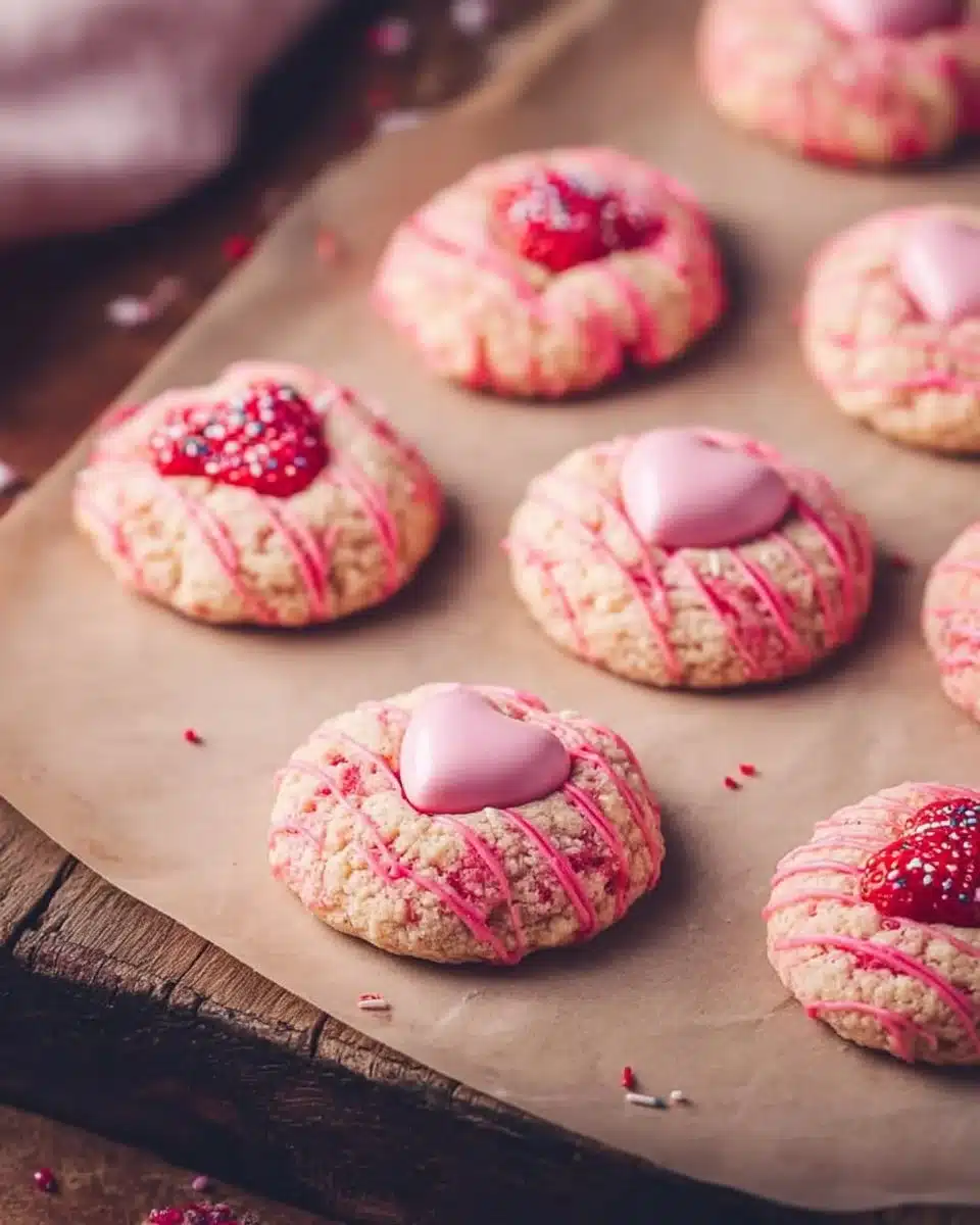 Strawberry Kiss Cookies – Amazing Soft Valentine’s Delight