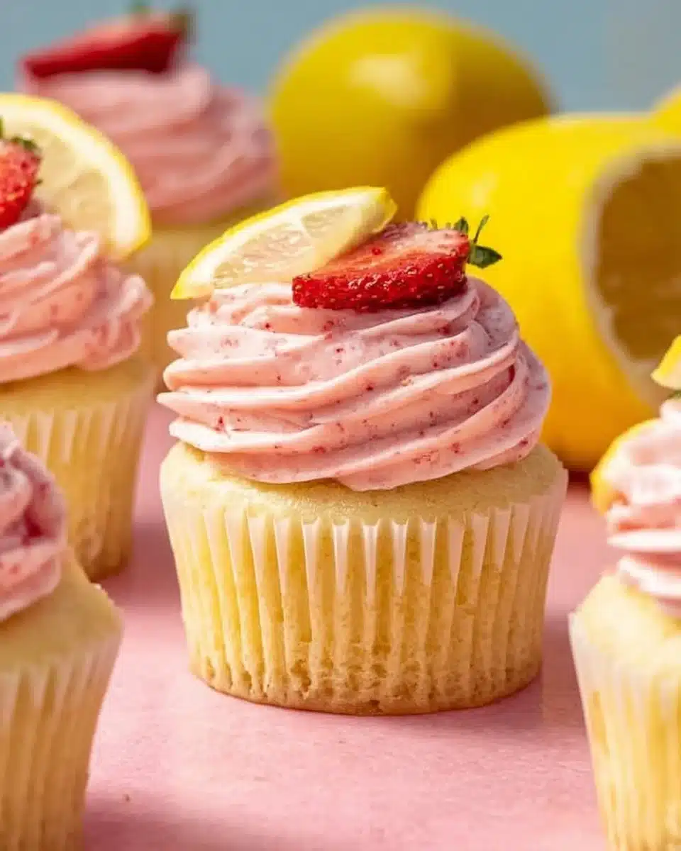 Strawberry Lemonade Cupcakes