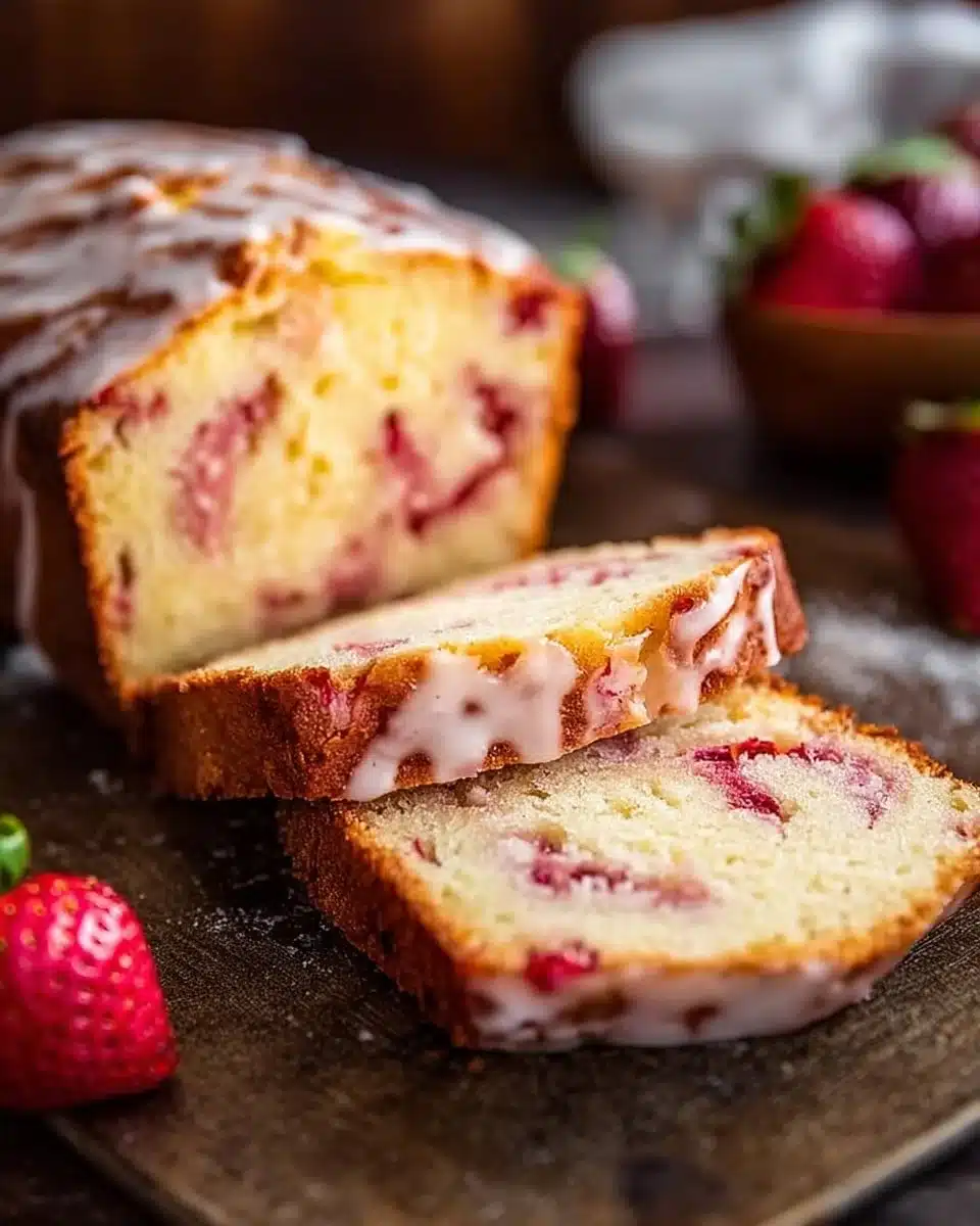Strawberry Pound Cake