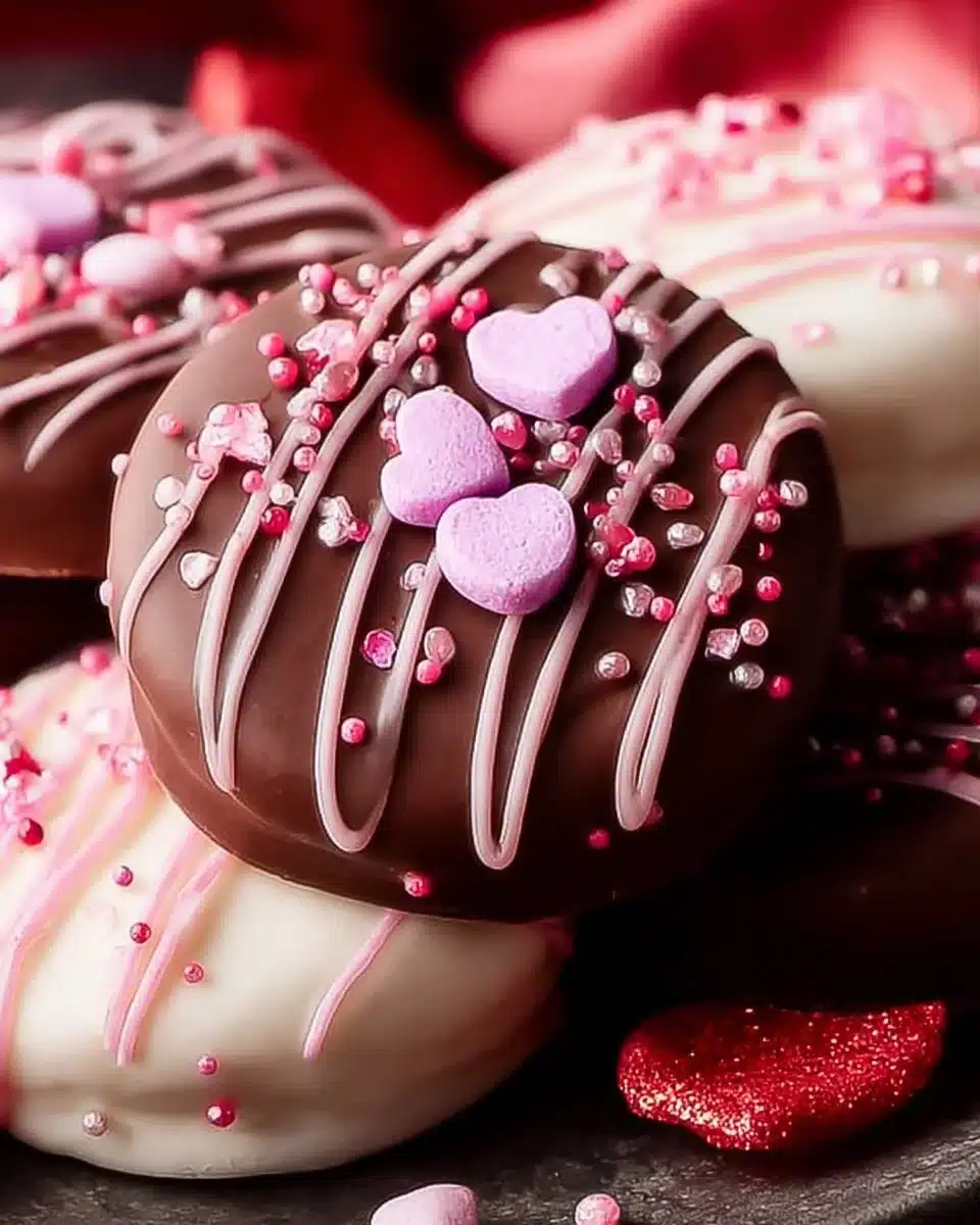 Valentine’s Day Chocolate Covered Oreos